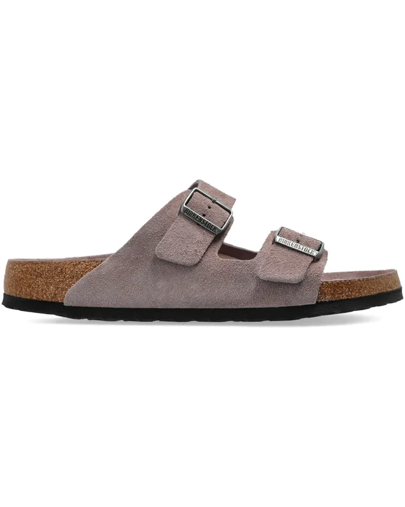 Birkenstock Arizona Pantoletten mit Schnallen - Grau Grau