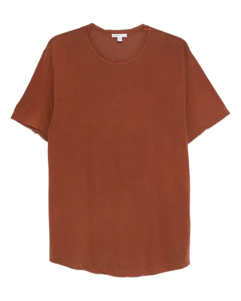 James Perse T-Shirt mit rundem Ausschnitt - Braun Braun
