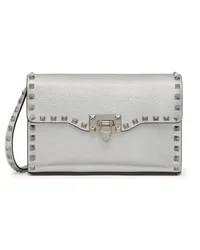 Valentino Garavani Kleine Rockstud Umhängetasche Silber