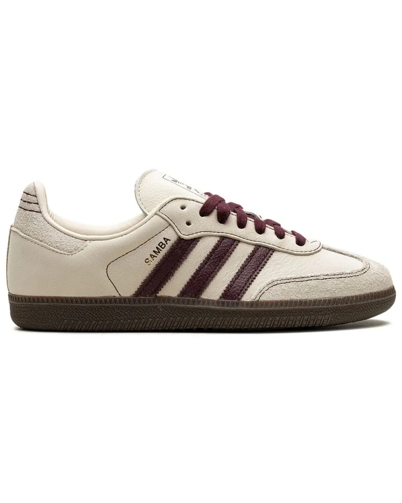 adidas Samba OG "Wonder White/Maroon" Sneakers - Nude Nude