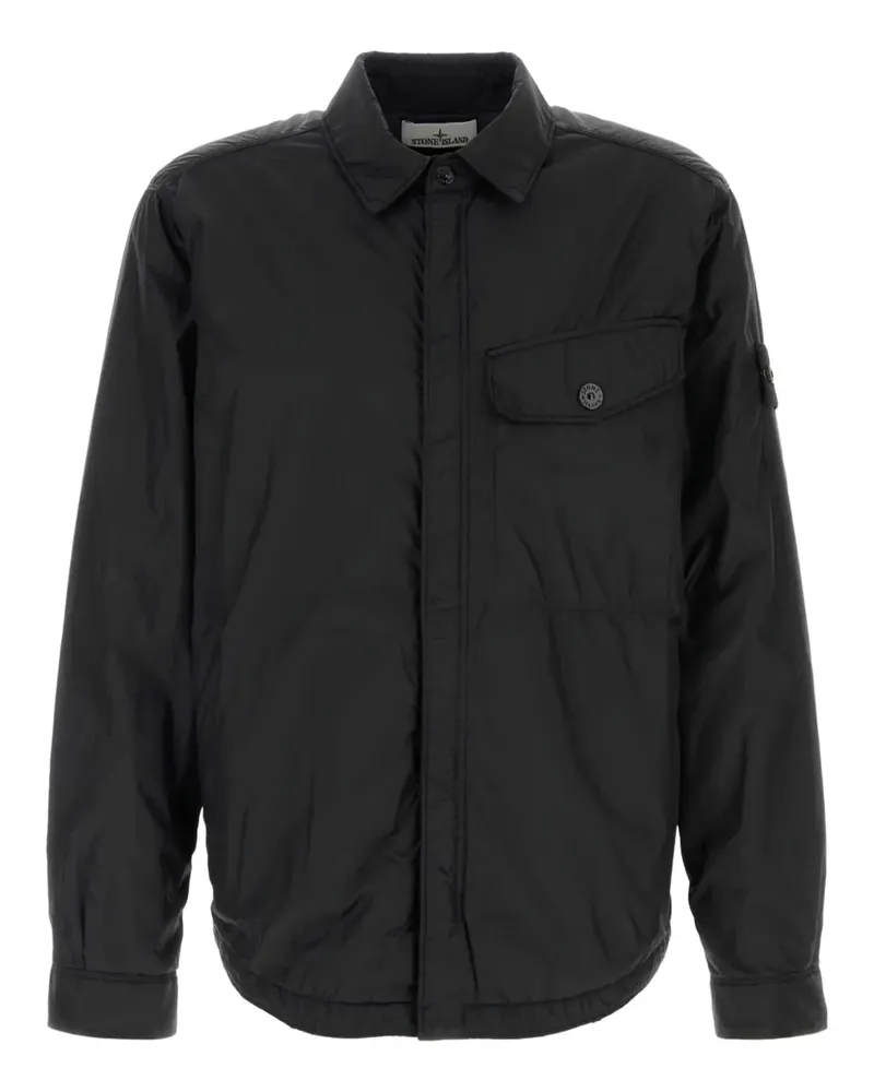 Stone Island Gefütterte Hemdjacke - Schwarz Schwarz