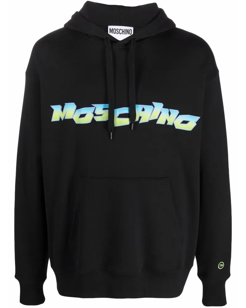 Moschino Hoodie mit Logo-Print - Schwarz Schwarz