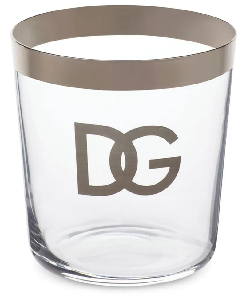 Dolce & Gabbana Set aus zwei Trinkgläsern - Weiß Weiß