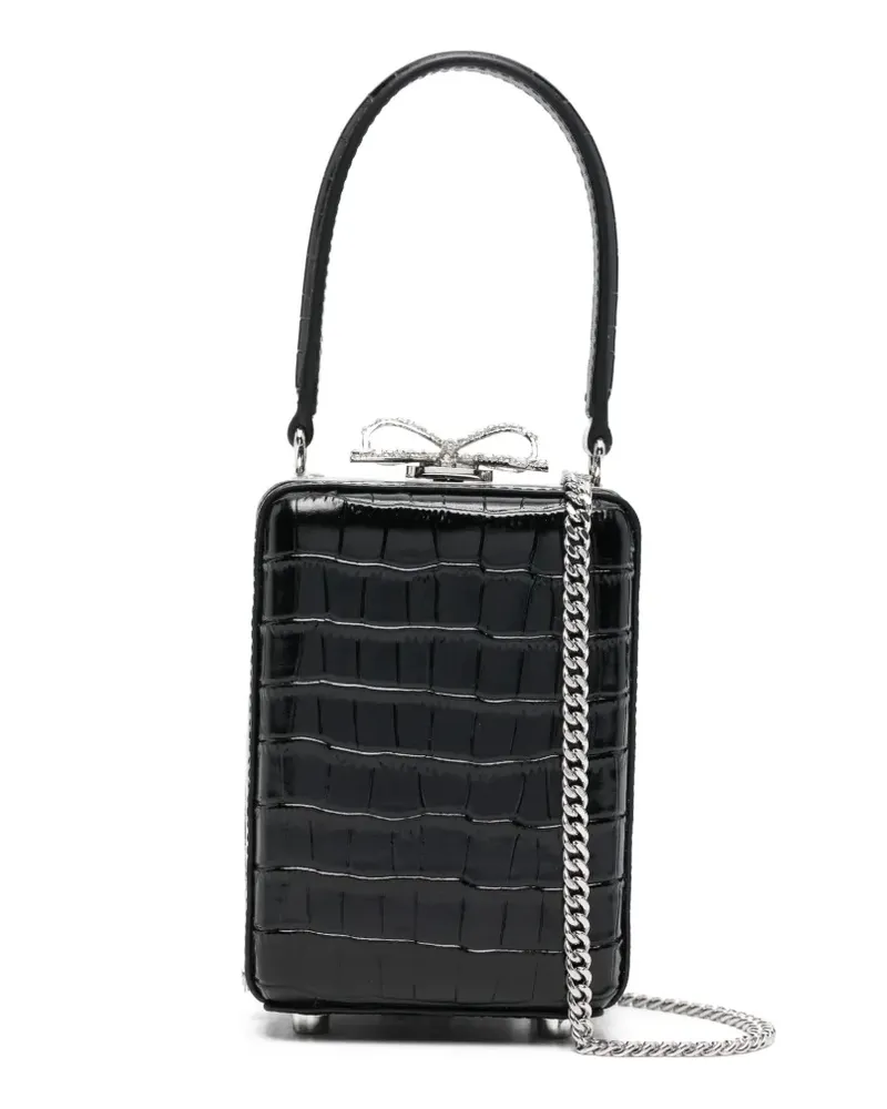 Self-Portrait Mini-Tasche mit Schleifendetail - Schwarz Schwarz