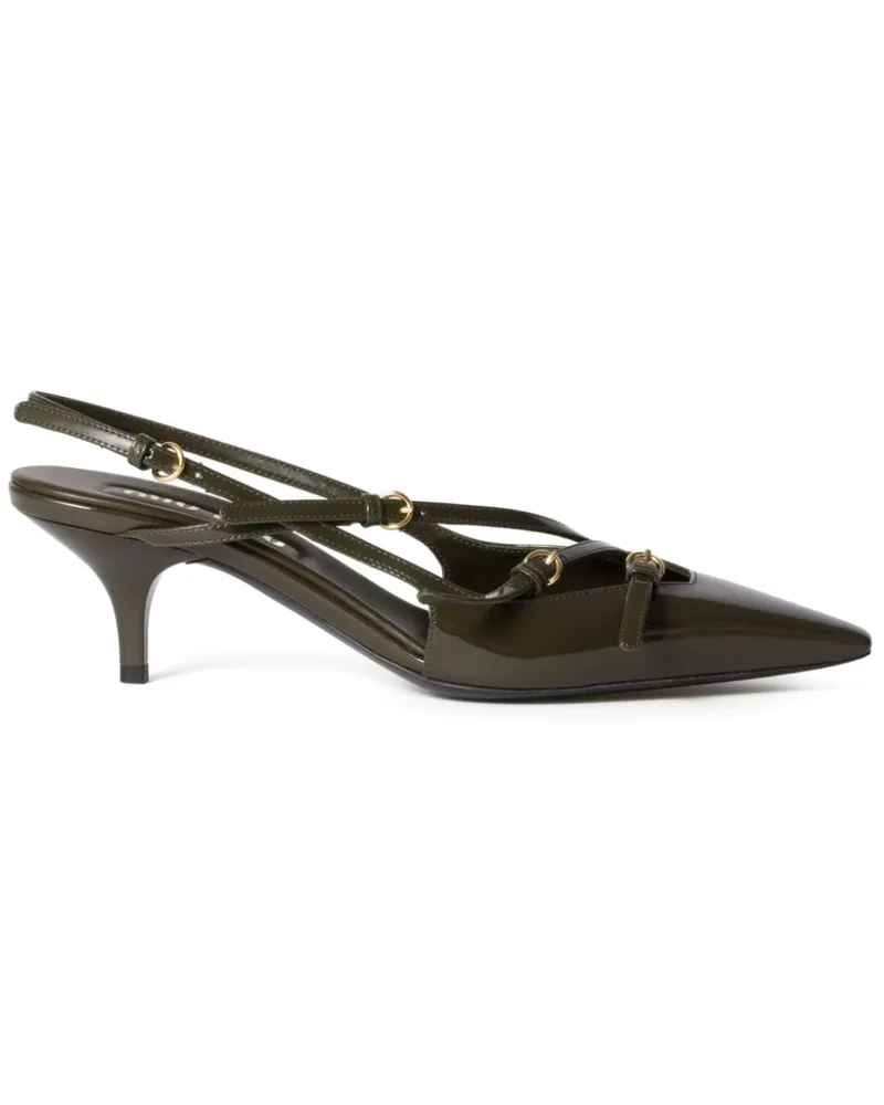 Miu Miu Slingback-Pumps 55mm - Grün Grün