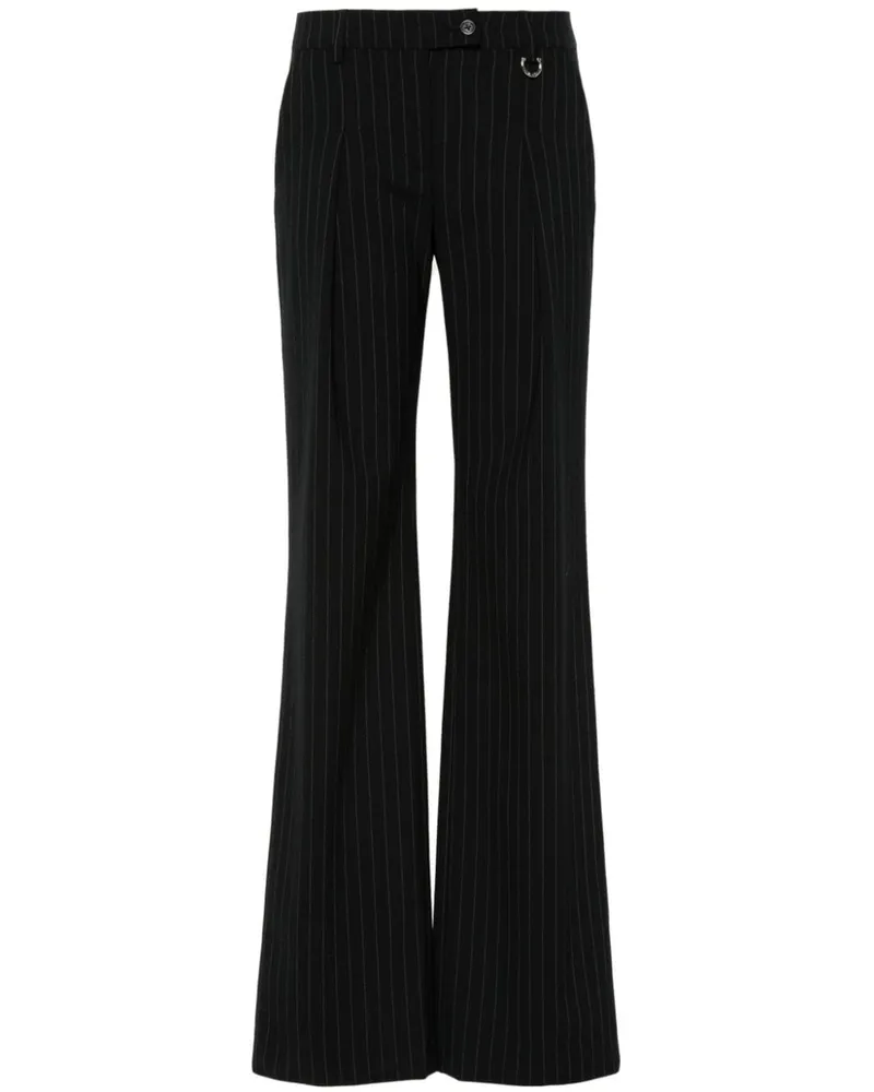 John Richmond Gerade Hose mit Nadelstreifen - Schwarz Schwarz