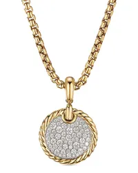 David Yurman 18kt DY Elements Gelbgoldanhänger mit Diamanten Gold