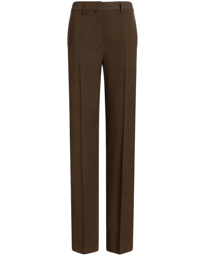 Bally Straight-Leg-Hose mit Bügelfalten - Grün Grün