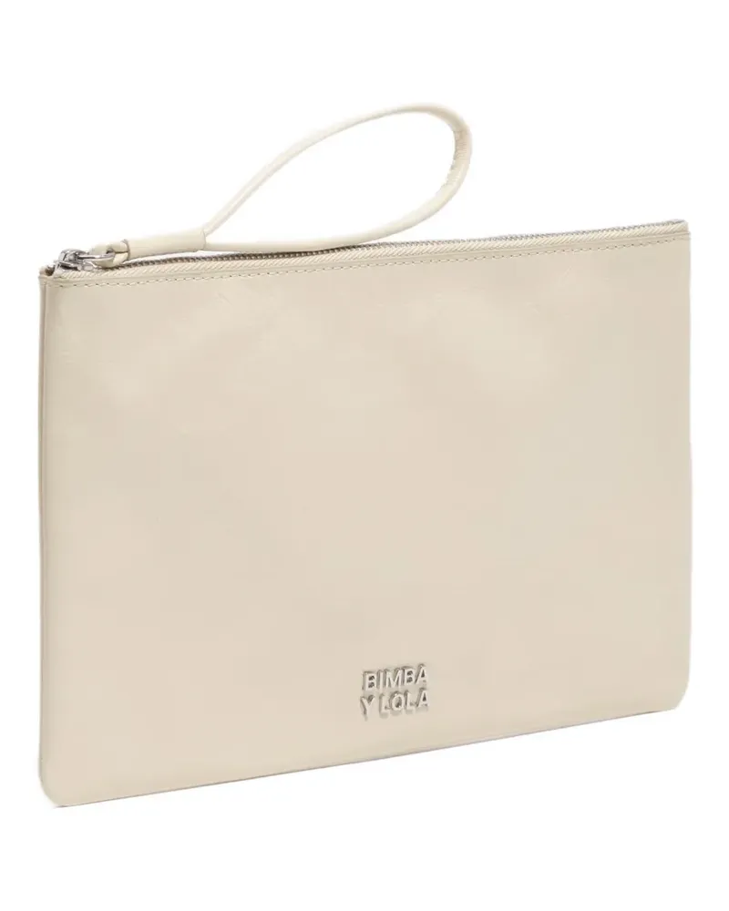 BIMBA Y LOLA zipped leather wallet - Nude Nude
