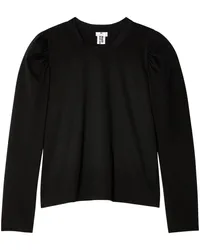 Noir Kei Ninomiya Klassisches Langarmshirt Schwarz