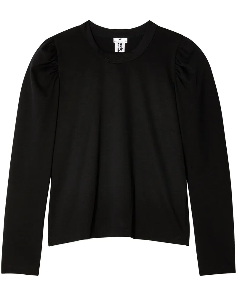 Noir Kei Ninomiya Klassisches Langarmshirt - Schwarz Schwarz