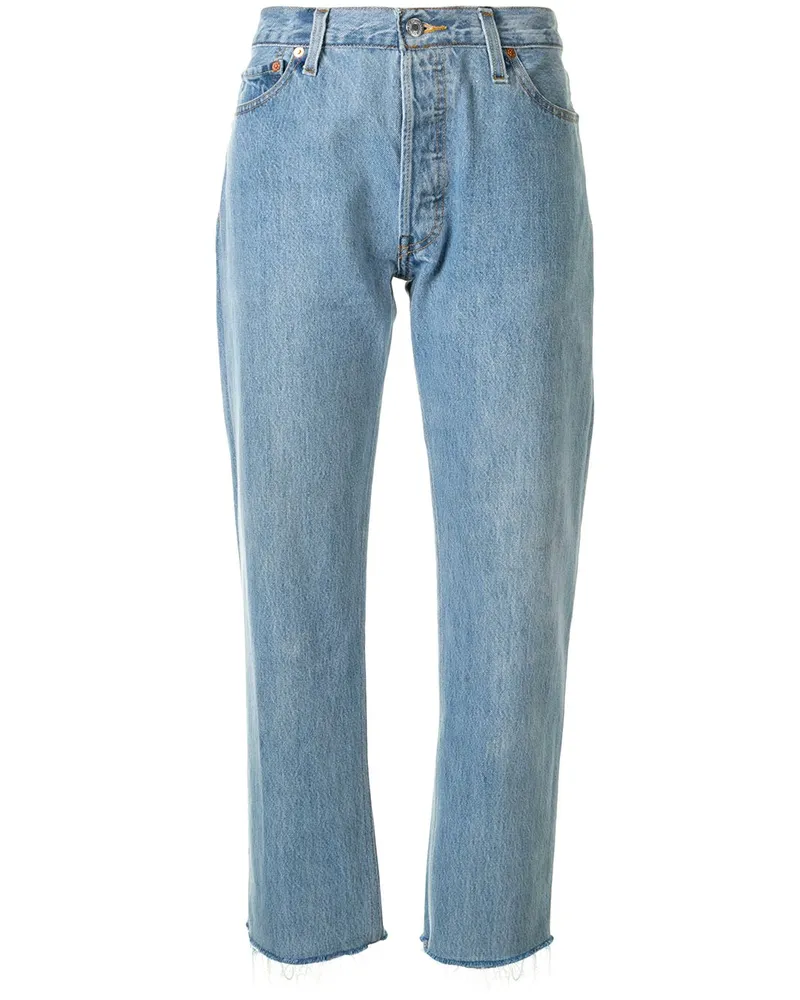 RE/DONE Stove Pipe' Jeans - Blau Blau