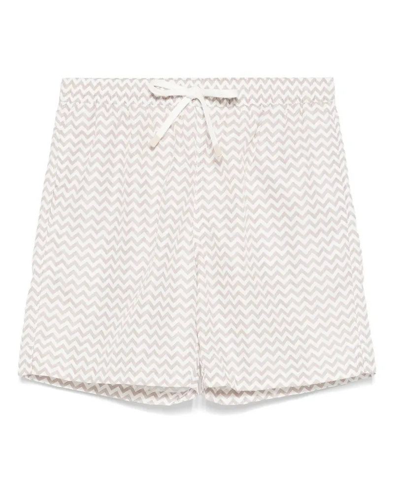 Eleventy Badeshorts mit Zickzackmuster - Nude Nude