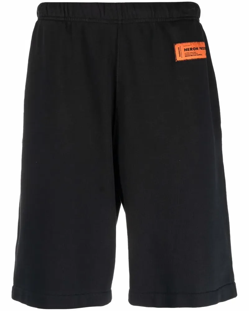 Heron Preston Joggingshorts mit Logo-Patch - Schwarz Schwarz