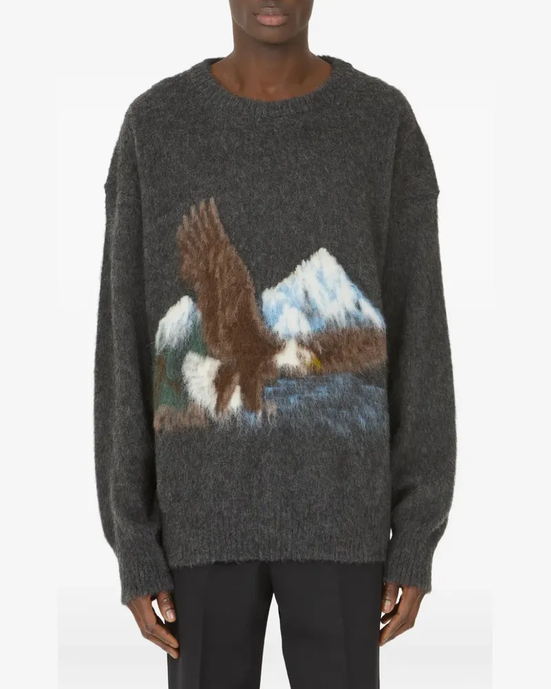 Maison Margiela Pullover mit Intarsienmuster - Grau Grau