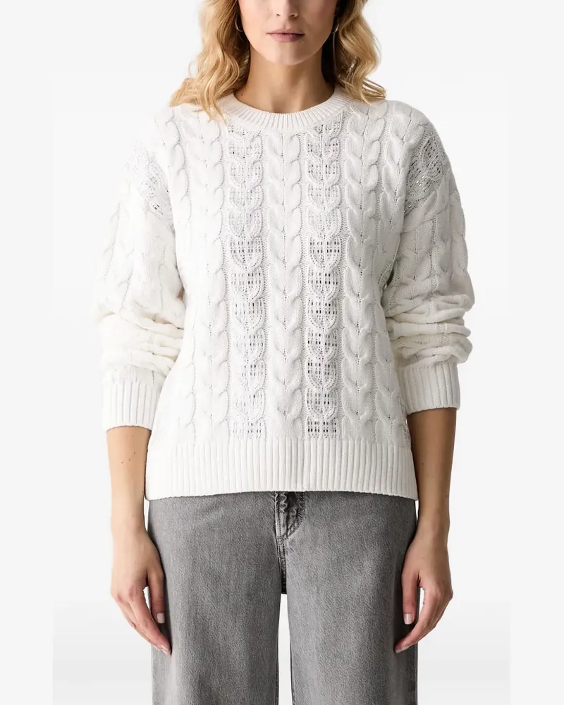 Guess rhinestone-embellished sweater - Weiß Weiß