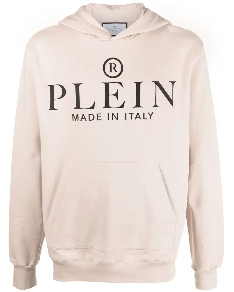 Philipp Plein Hoodie mit Logo-Print - Nude Nude