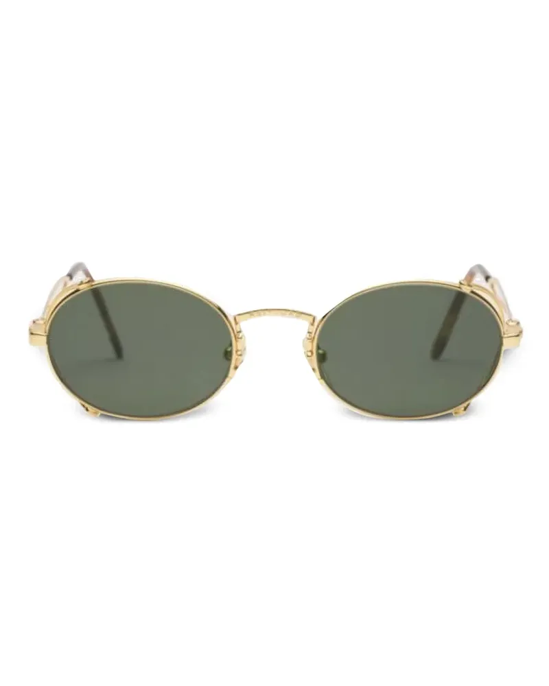 Jean Paul Gaultier Sonnenbrille mit ovalem Gestell - Gold Gold