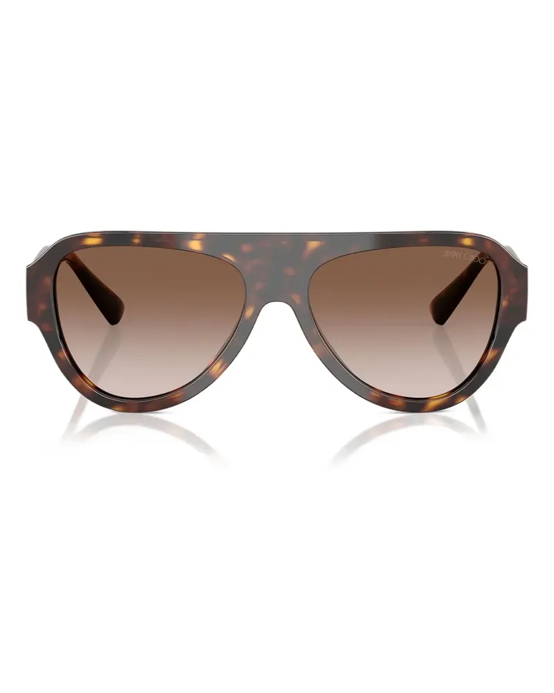 Jimmy Choo Pilotenbrille in Schildpattoptik - Braun Braun