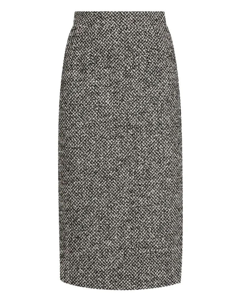 Dolce & Gabbana Bleistiftrock aus Tweed - Schwarz Schwarz