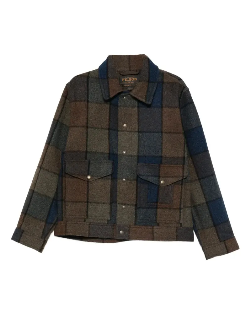 Filson Karierte Jacke - Blau Blau