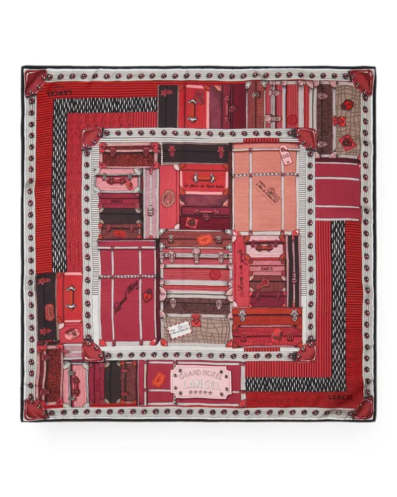 Lancel Grand Hotel Seidenschal - Rot Rot