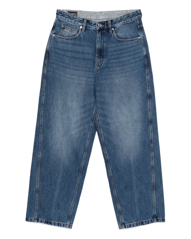 Emporio Armani logo-plaque jeans - Blau Blau
