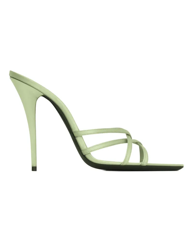 Saint Laurent pastel green strap sandals - Grün Grün
