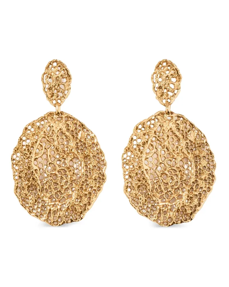 Aurélie Bidermann 18kt vergoldete 'Vintage Lace' Ohrringe - Metallic Metallic