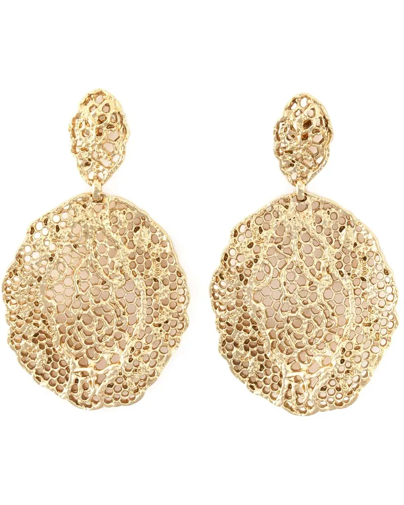 Aurélie Bidermann 18kt vergoldete 'Vintage Lace' Ohrringe - Metallic Metallic
