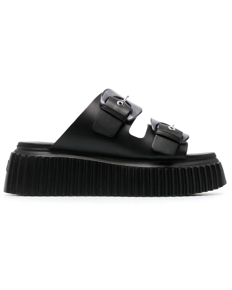 Attilio Giusti Leombruni Agatha Slipper - Schwarz Schwarz
