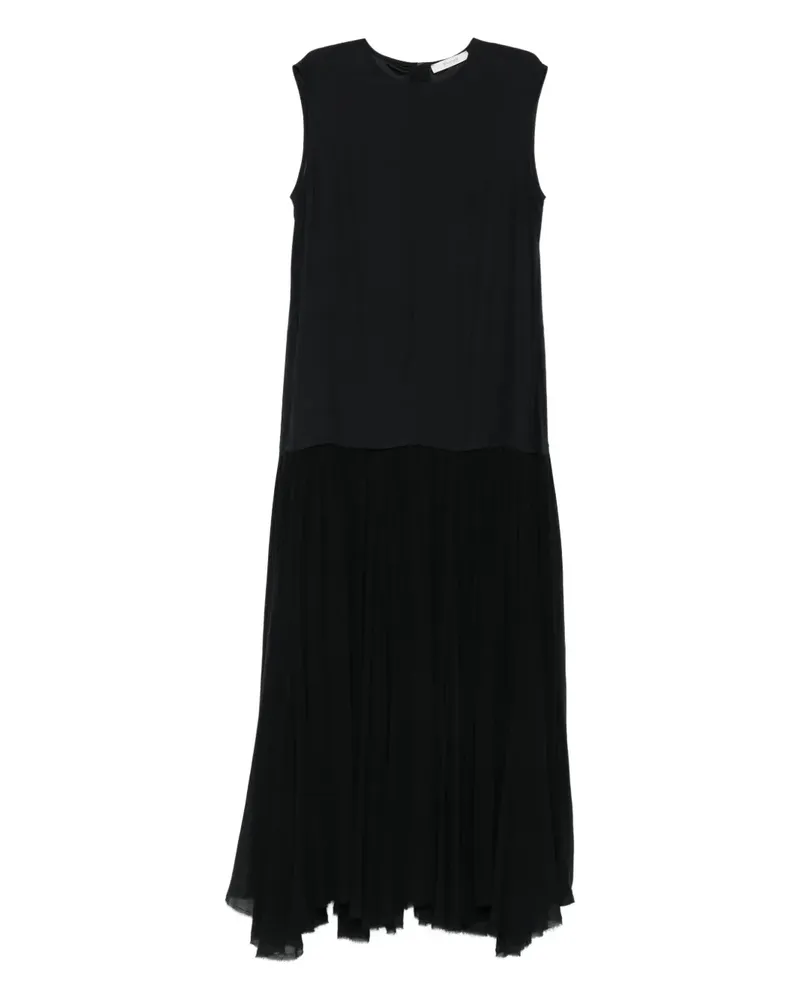 KristenseN Du Nord Ärmelloses Kleid mit Falten - Schwarz Schwarz