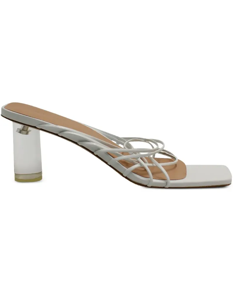 REJINA PYO Zoe square-toe strappy sandals - Weiß Weiß