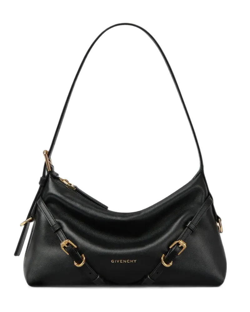 Givenchy Mini Voyou Tasche aus glänzendem Leder - Schwarz Schwarz