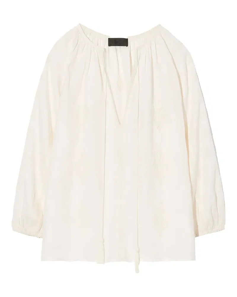 Nili Lotan Tunika mit Stickerei - Nude Nude