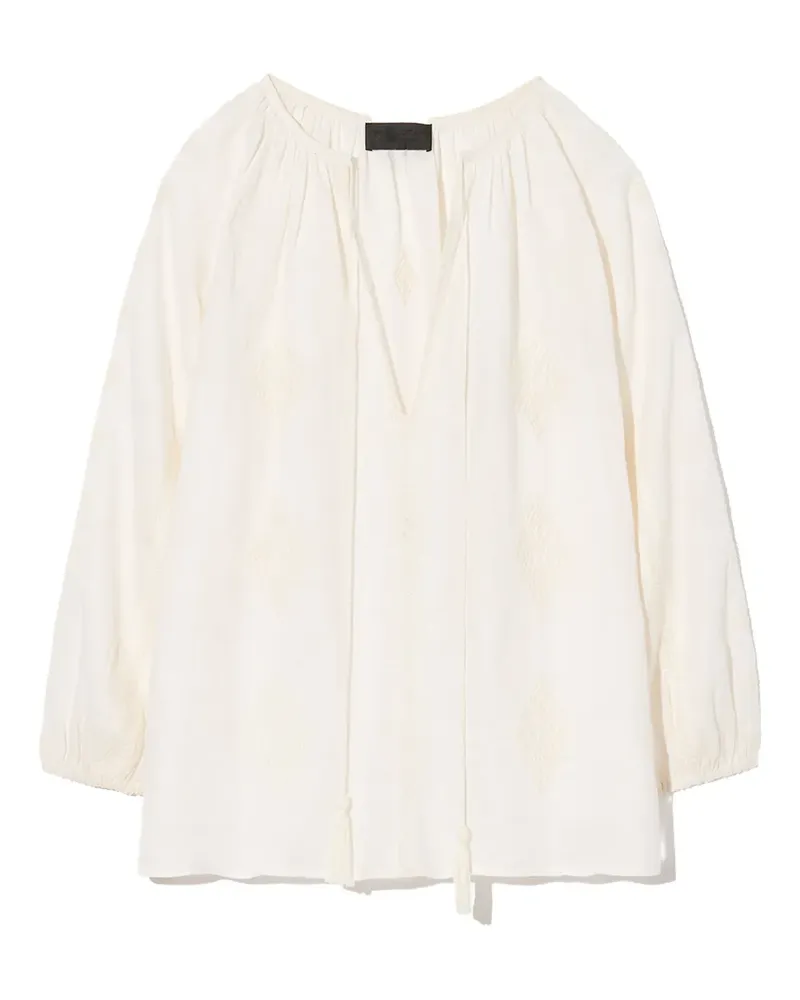 Nili Lotan Tunika mit Stickerei - Nude Nude