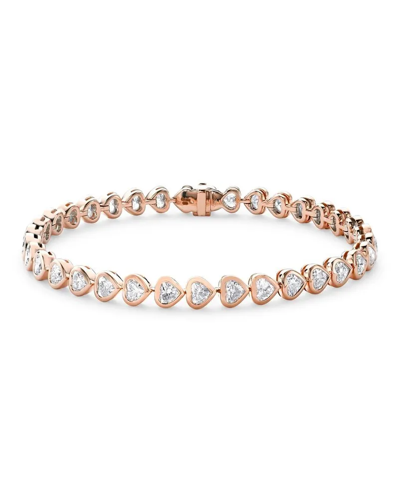 Pragnell 18kt Rotgoldarmband mit Diamanten - Rosa Rosa