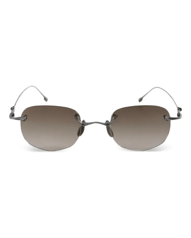 RIGARDS rimless geometric sunglasses - Grau Grau