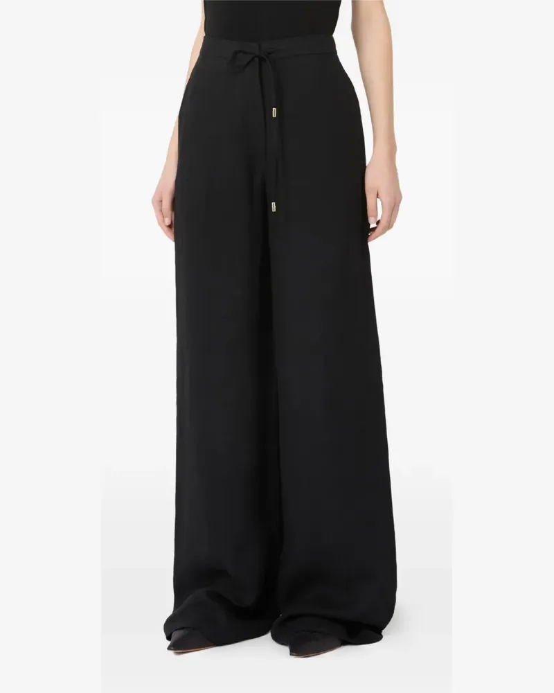 Max Mara Mstpelota drawstring linen trousers - Schwarz Schwarz