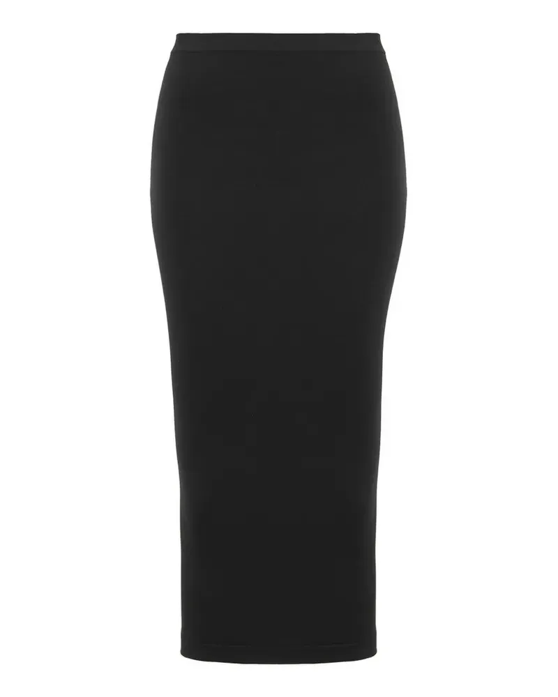 Wolford Midirock aus nahtlosem Rundstrick - Schwarz Schwarz