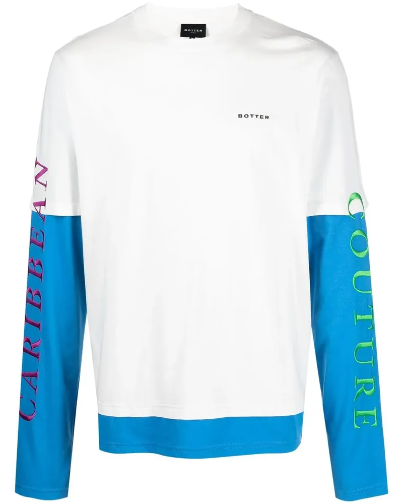 BOTTER Langarmshirt mit Logo-Print - Weiß Weiß
