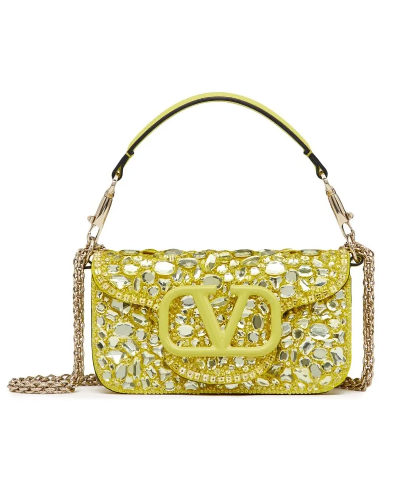 Valentino Garavani Tasche mit Kristallen - Gelb Gelb