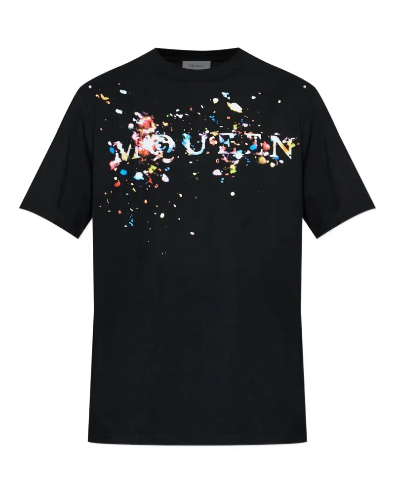 Alexander McQueen confetti-detail T-shirt - Schwarz Schwarz