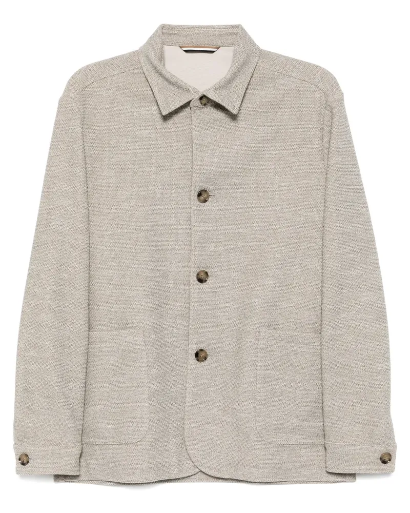 HUGO BOSS Jacke mit Knopfleiste - Nude Nude