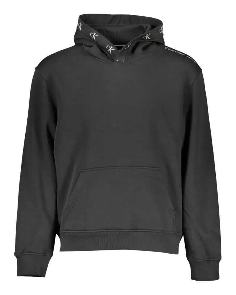 Calvin Klein logo-tape hoodie - Schwarz Schwarz