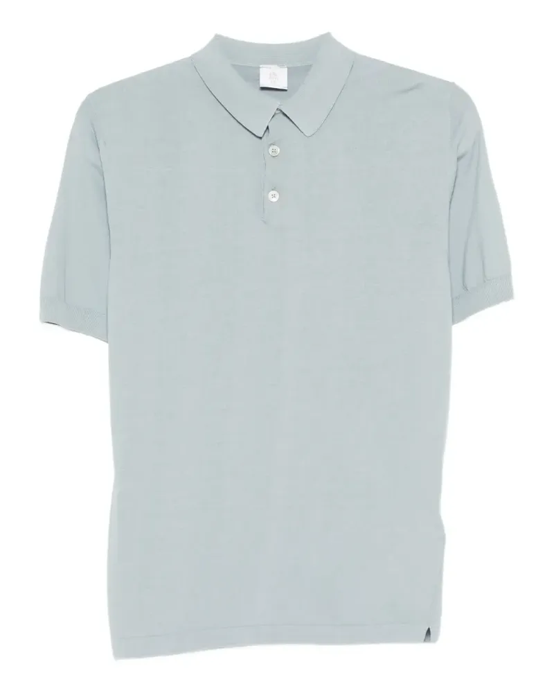 Eleventy Gestricktes Poloshirt - 08CAZZURRO 08cazzurro