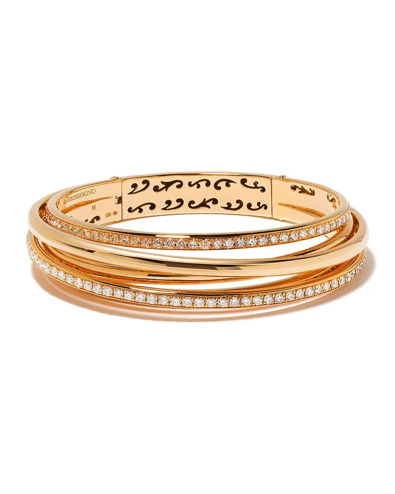 De Grisogono 18kt Rotgoldarmreif mit Diamanten - Rosa Rosa