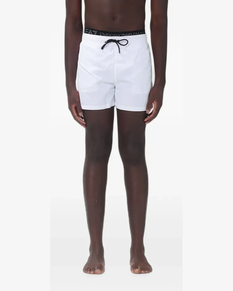 EA7 drawstring swim shorts - Weiß Weiß