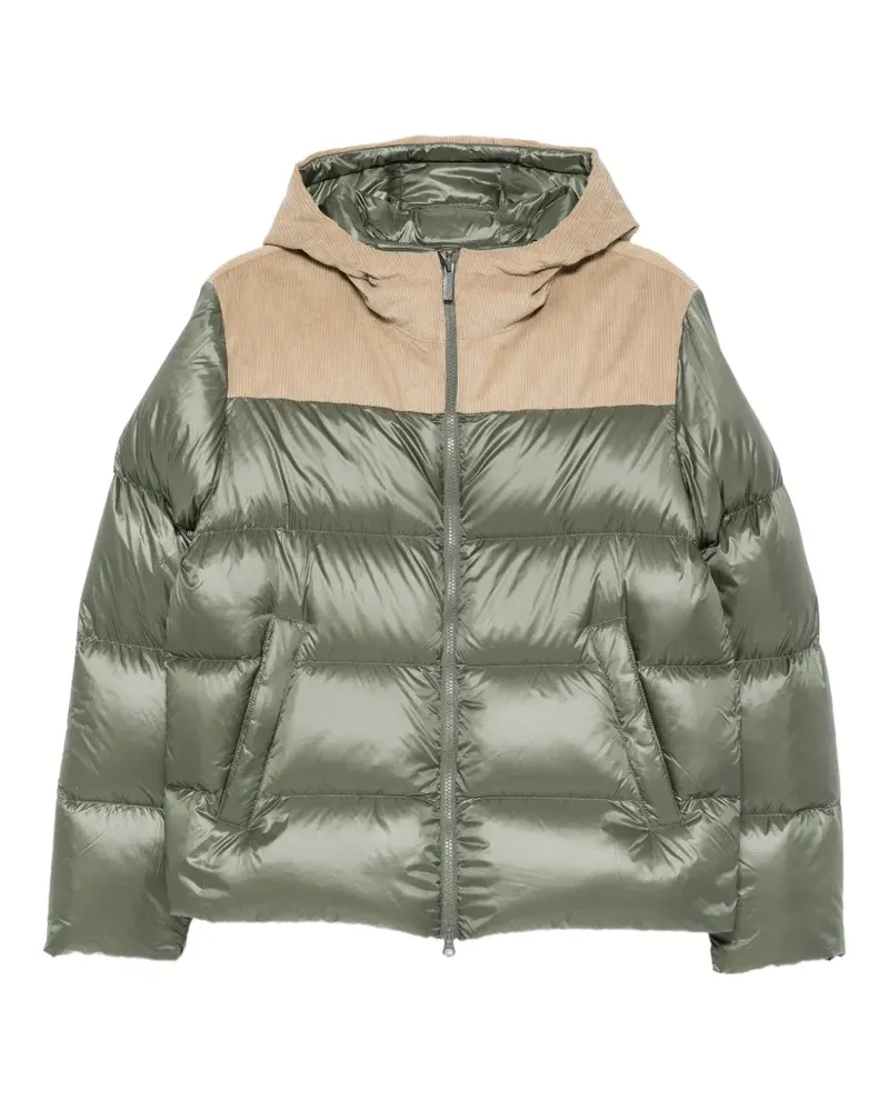 Colmar corduroy-panelled quilted jacket - Grün Grün