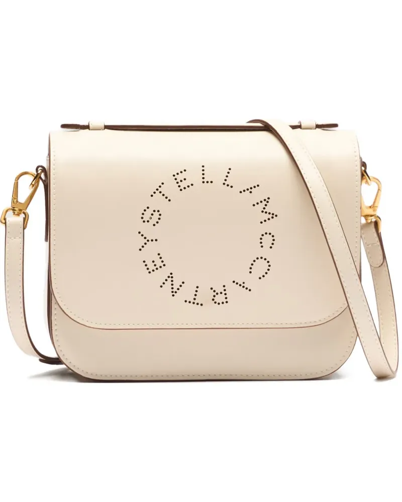 Stella McCartney Umhängetasche mit perforiertem Logo - Nude Nude
